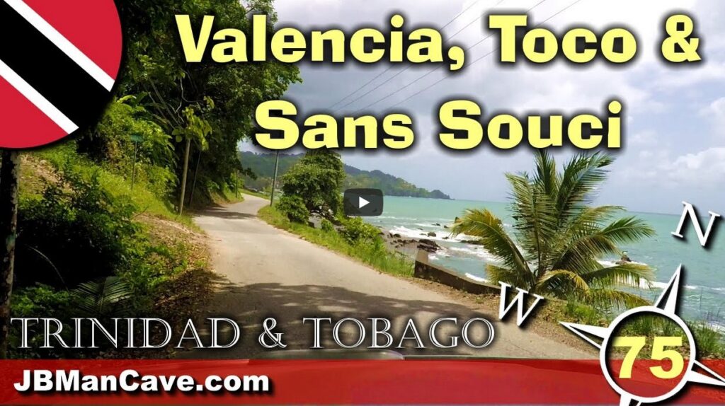 Drive to Toco and Sans Souci in the country of Trinidad and Tobago