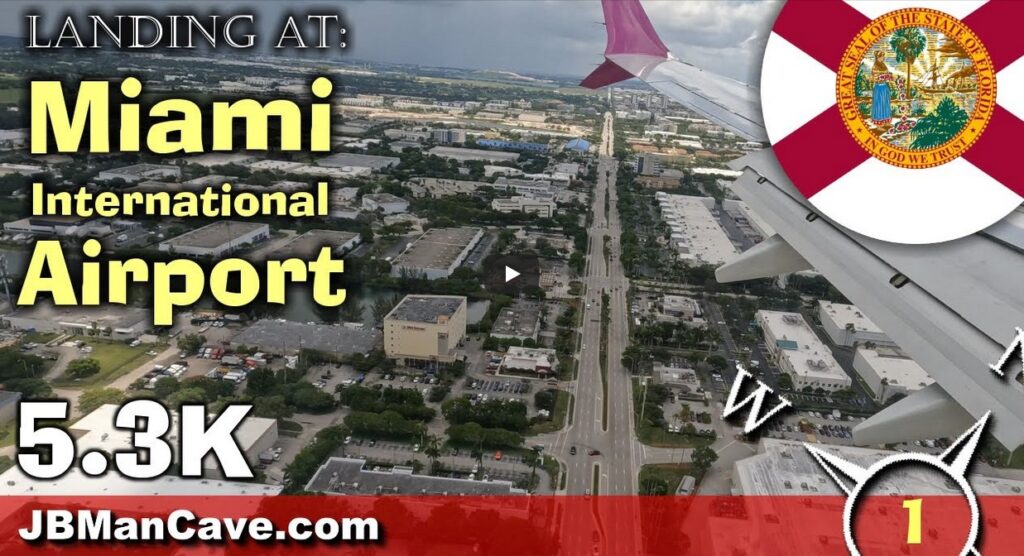 Landing at Miami International Airport